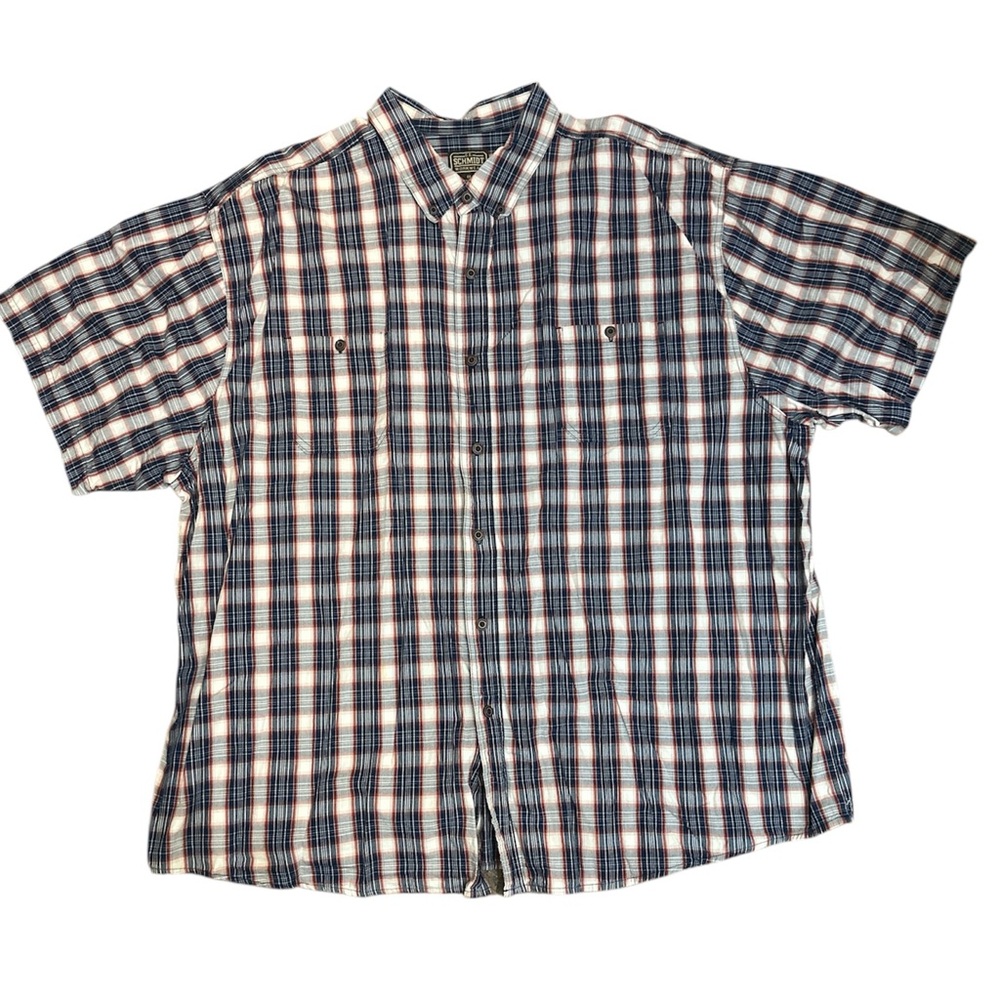 Men’s C.E. Schmidt Workwear Plaid Button Down 4X NWOT